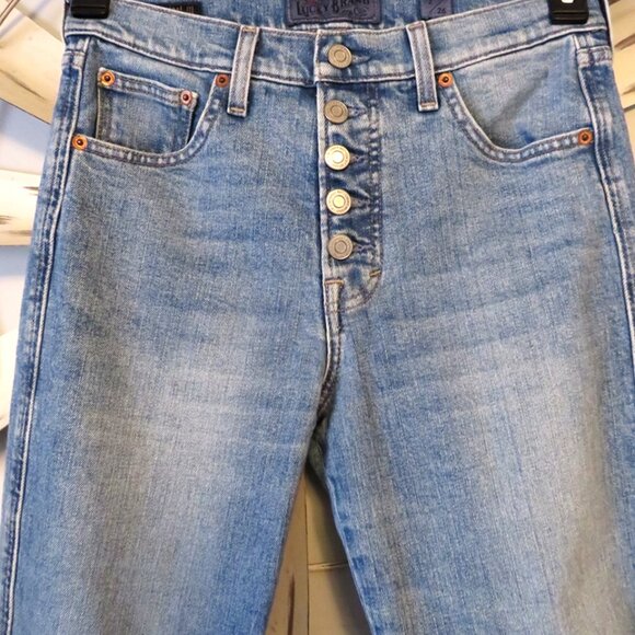 🎄NWOT Lucky Brand Candiani‎ Authentic Straight Crop Jeans Size 2/26 - Picture 8 of 13